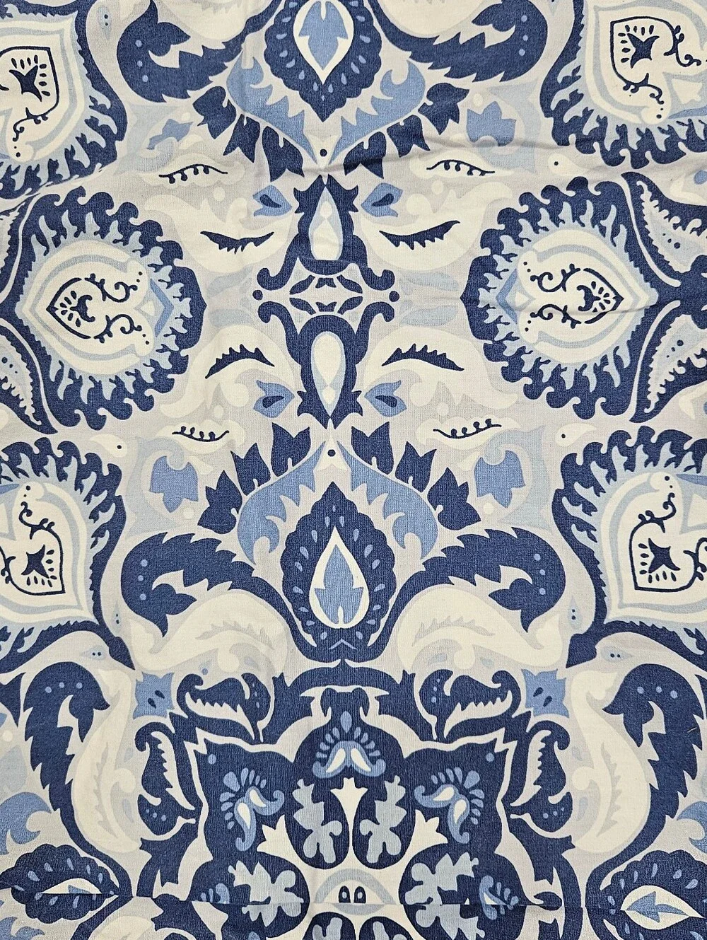 Ralph Lauren Porcelain Blue Medallion STD Pillow Shams Cotton Mandala Set of 2